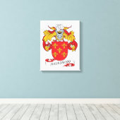 Maldonado Family Crest Canvas Afdruk (Insitu (Houten vloer))
