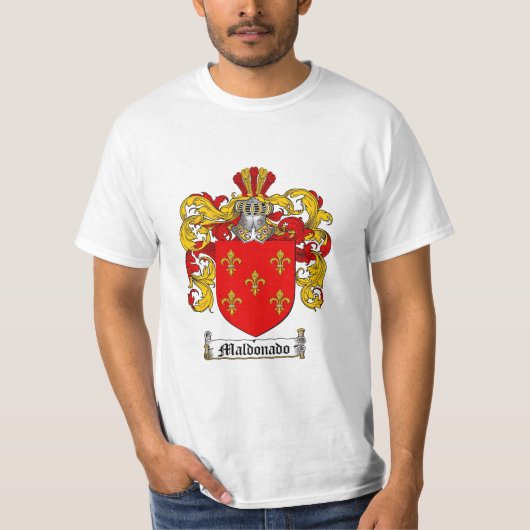 Maldonado Family Crest - Maldonado Coat of Arms T-shirt (Voorkant)