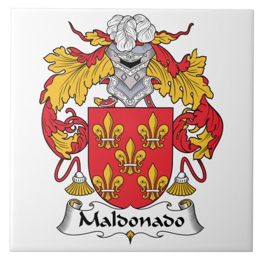 Maldonado Family Crest Tegeltje (Voorkant)