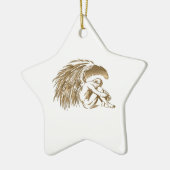 MALE ANGEL KERAMISCH ORNAMENT (Links)