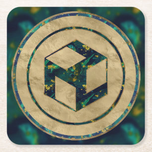 Male Antahkarana - Yang Antahkarana Vierkante Kartonnen Onderzetter