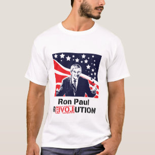 Mâle blanc de T-shirt de révolution de Ron Paul