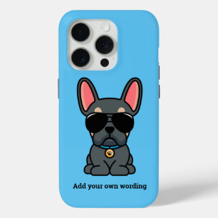Male Blue Tan French Bulldog iPhone 15 Pro Case