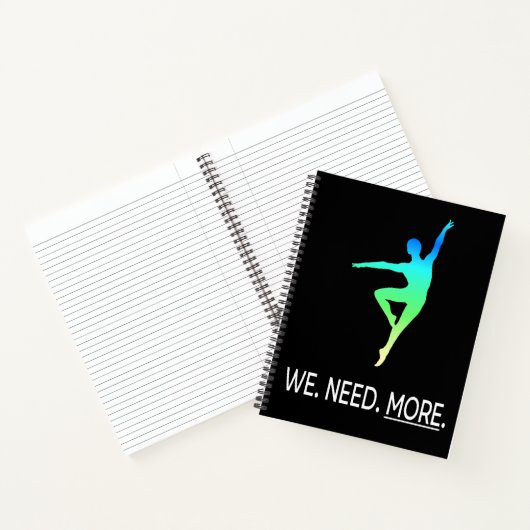 Male Dancer Awareness III Personalized Notitieboek (Binnen)