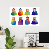 Male Emoticons Poster (Thuiskantoor)