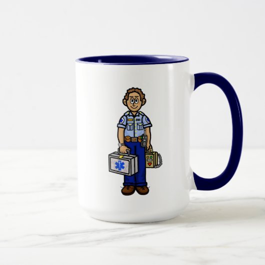 Male EMS Nom personnalisé Mug (Droite)