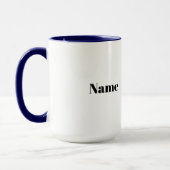 Male EMS Nom personnalisé Mug (Gauche)