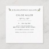 Mâle enchanté de carte de visite de carré de forêt (Dos)