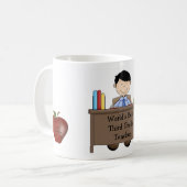 Male Enseignant Appréciation Mug (Devant gauche)