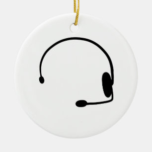 Male Gamer Keramisch Ornament