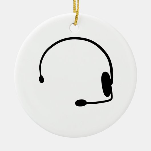 Male Gamer Keramisch Ornament (Voorkant)