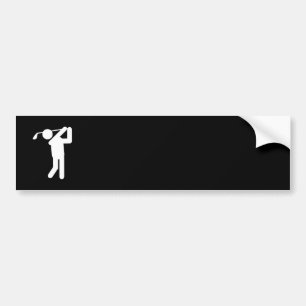 Male Golfer - GolfMan Bumpersticker