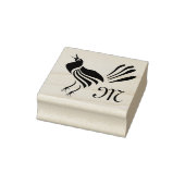 Male Grackle Black Bird Rubberstempel (Stempel)