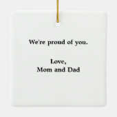 Male Grad Gown Purple et Or Ornement (Dos)