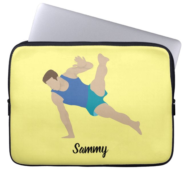 Male Gymnast Laptop Sleeve (Voorkant)