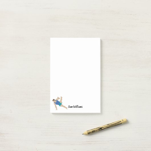 Male Gymnast Post-it® Notes (Op bureau)