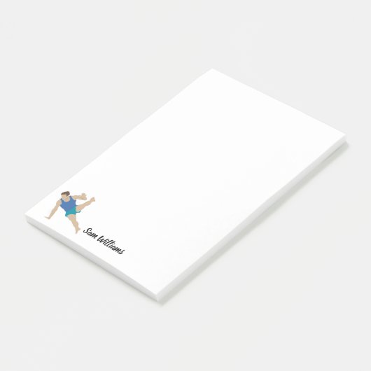 Male Gymnast Post-it® Notes (Schuin)