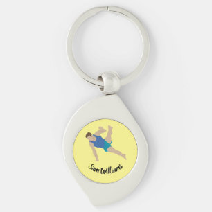 Male Gymnast Sleutelhanger