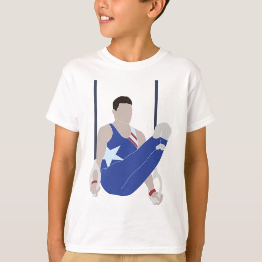 Male Gymnast T-shirt (Voorkant)