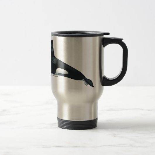 Male Killer Whale Travel Mug Reisbeker (Rechts)