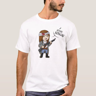 Mâle M de T-shirt de Ninjas de sens de
