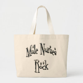 Male Nurses Rock Grote Tote Bag