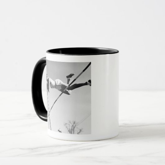 Male Pole Vaulter Mok (Voorkant links)