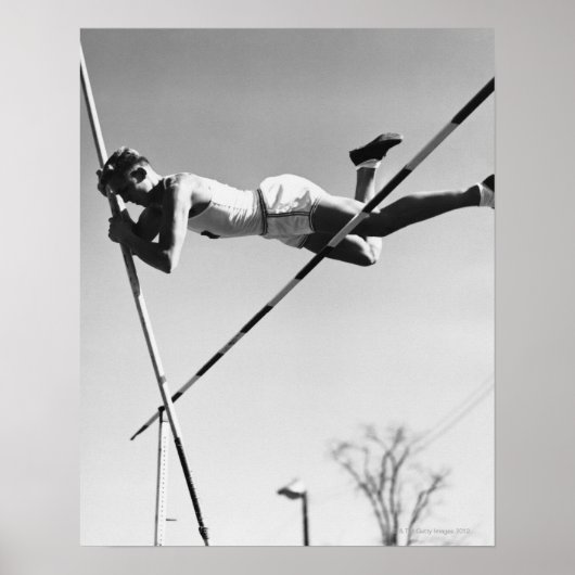 Male Pole Vaulter Poster (Voorkant)