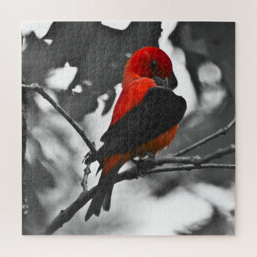 Male Scarlet Tanager Legpuzzel (Verticaal)