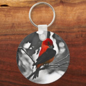 Male Scarlet Tanager Sleutelhanger (Voorkant)