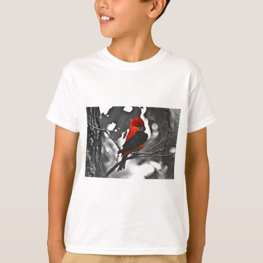 Male Scarlet Tanager T-shirt (Voorkant)