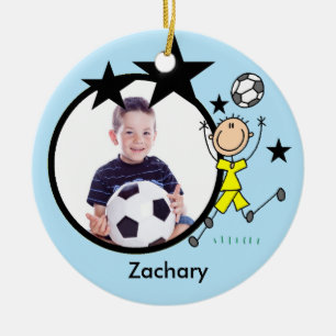 Male Soccer Star Keepomwille Ornament