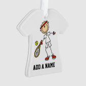 Male Tennis Player Ornament (voorkant)