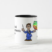Male Weatherperson's Day Mug avec nom (Centre)