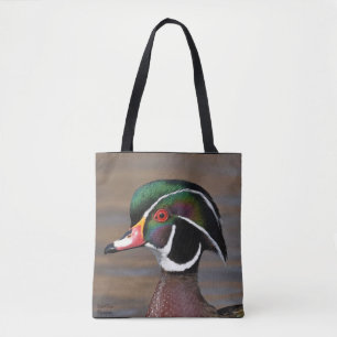 Male Wood Duck dicht Draagtas