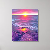 Malecon Sunset 0911 Art Canvas Afdruk (Voorkant)