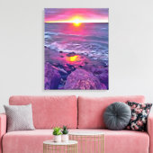Malecon Sunset 0911 Art Canvas Afdruk (Insitu (Woonkamer))