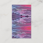 Malecon Sunset 0911 Carte de visite (Dos)