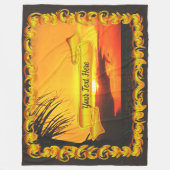 Malecon Sunset 2441 Fleece Blanket (Voorkant)