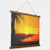 Malecon Sunset 2441 Hangend Wandkleed (Gebogen)