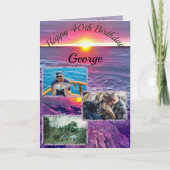 Malecon Sunset Birthday 911 Kaart (Voorkant)