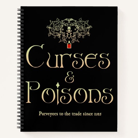 Malédictions et poisons Carnet spiral (Devant)