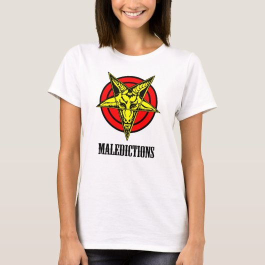 Maledictions Women's White T-Shirt (Voorkant)