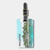 Malediven Bagagelabel (Voorkant verticaal)