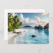 Malediven Briefkaart (Voorkant / Achterkant)
