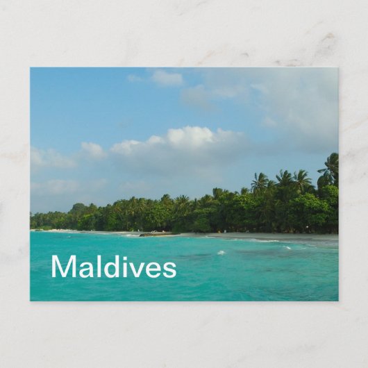 Malediven Briefkaart (Voorkant)