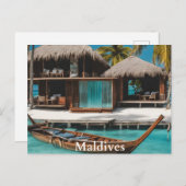 Malediven Briefkaart (Voorkant / Achterkant)