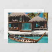 Malediven Briefkaart (Voorkant / Achterkant)