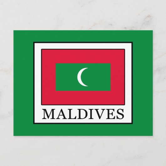 Malediven Briefkaart (Voorkant)