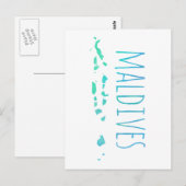 Malediven Briefkaart (Voorkant / Achterkant)